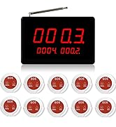 Caregiver Pager Wireless Calling System Vibration Sound Alarm Service for Hospital Clinic Nursing...