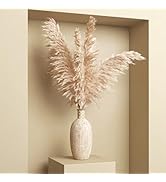 Opps Dried Pampas Grass Decor, 10PCS Boho Flowers Artificial for Decoration, 46'' Tall Fluffy Pam...
