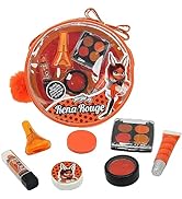 Miraculous Ladybug, 10-in-1 Rena Rouge Kids Makeup Set with Nail Polish, Lipstick, Pressed Powder...