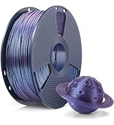 Galaxy PLA 3D Printer Filament, Sparkling and Dazzling PLA Filament 1.75mm, Neatly Wound 3D Filam...