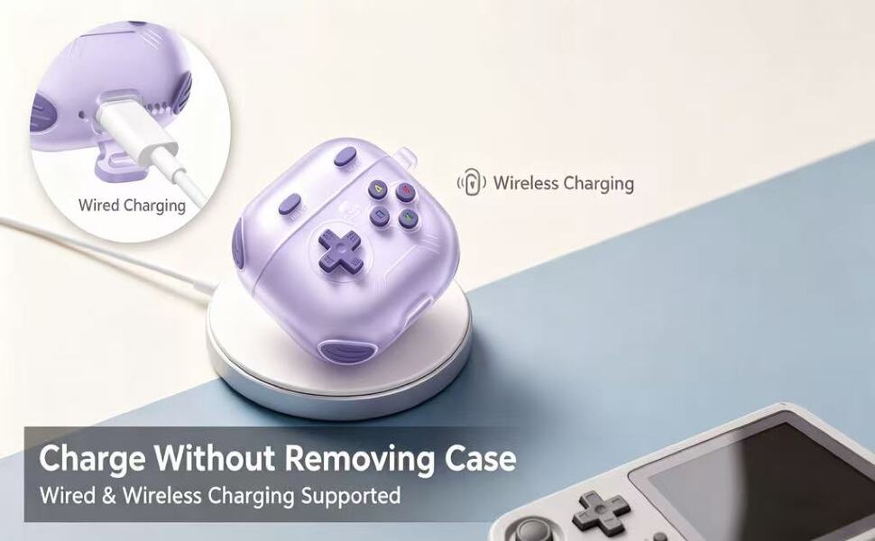Jelly Color Game Console Shaped Earbuds Case