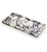 FutureStone 100% Natural Luxury Calaccata Viola Marble Small Hand Towel Tray Holder Organizer, Ma...