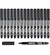 Dry Erase Markers, Shuttle Art 15 Pack Black Magnetic Whiteboard Markers with Erase,Fine Point Dr...