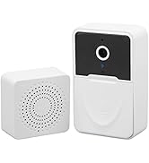 Smart Video Doorbell, X3 WiFi Video Doorbell Camera Visible Two Way Voice Wireless Doorbell Camer...