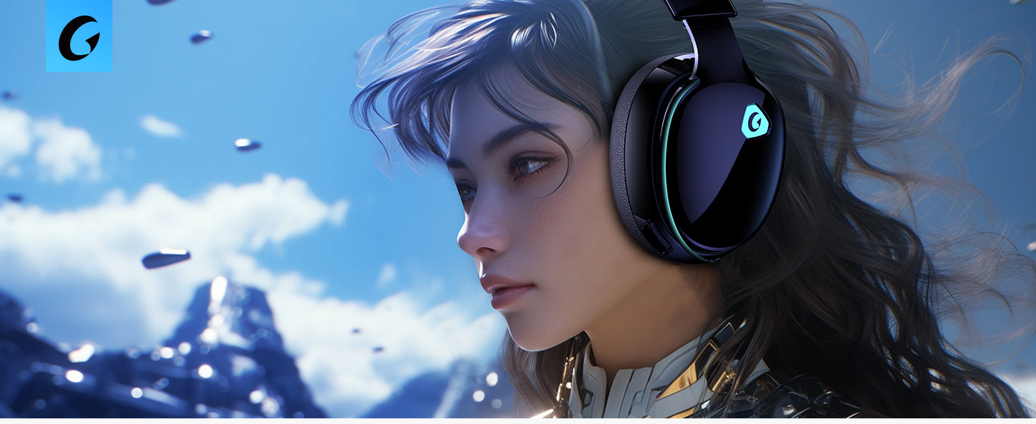 Gtheos wireless gaming headset ps5 headset gaming headphones bluetooth gaming headset