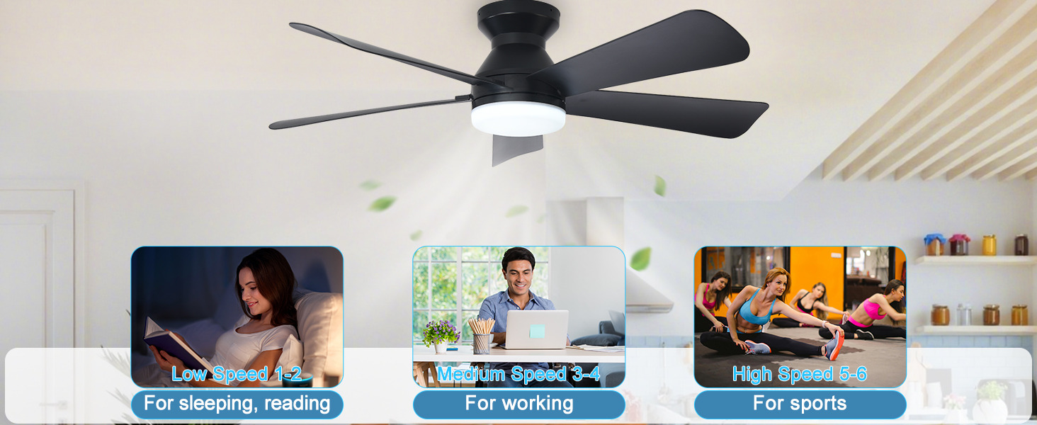 flush mount ceiling fan