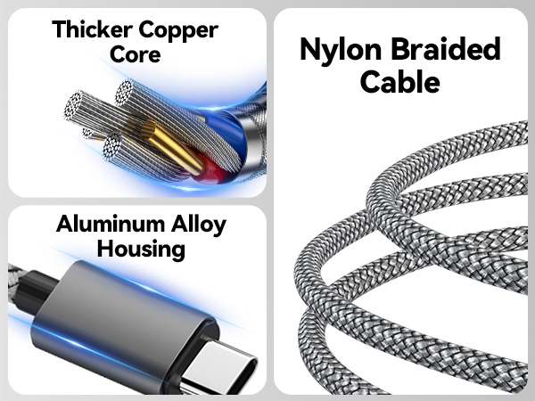 Nylon Braided Multi Charger Cable