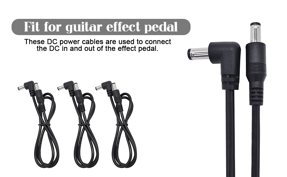 3pcs male to male DC cables