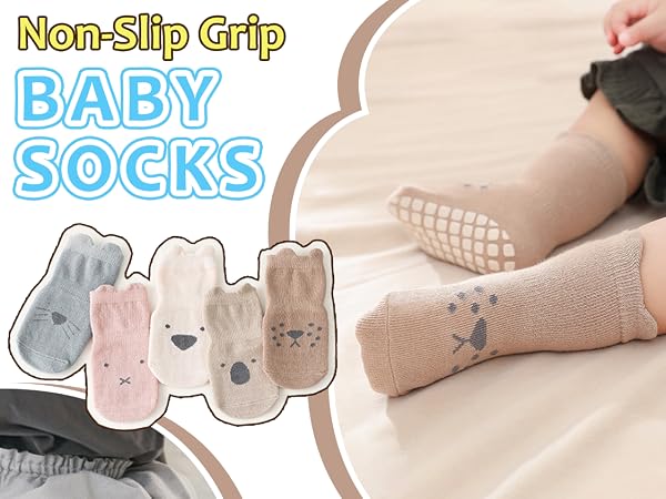 Toddlers No Slip Socks