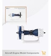 Original Bamboo Lab Makerworld MH006 Jet Engine Creative Model Components-Engine Aircraft 3D Prin...