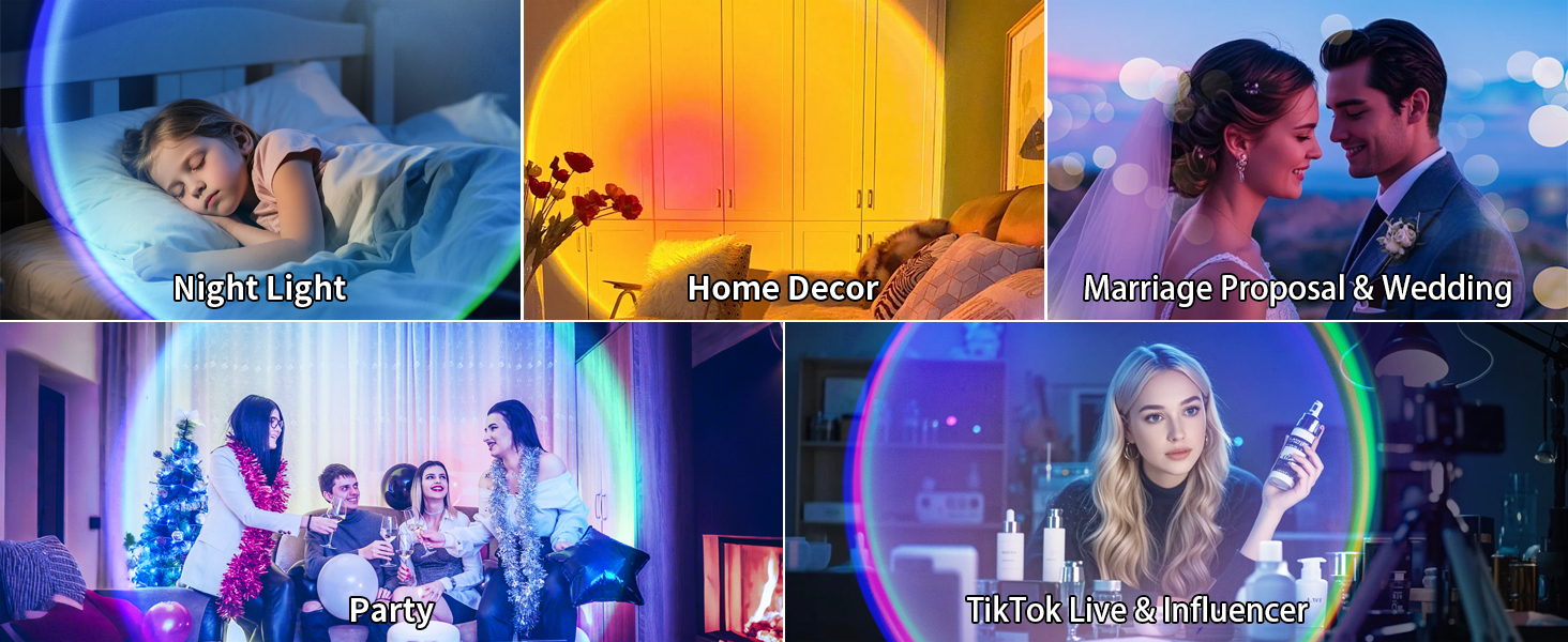 sunset projection lamp