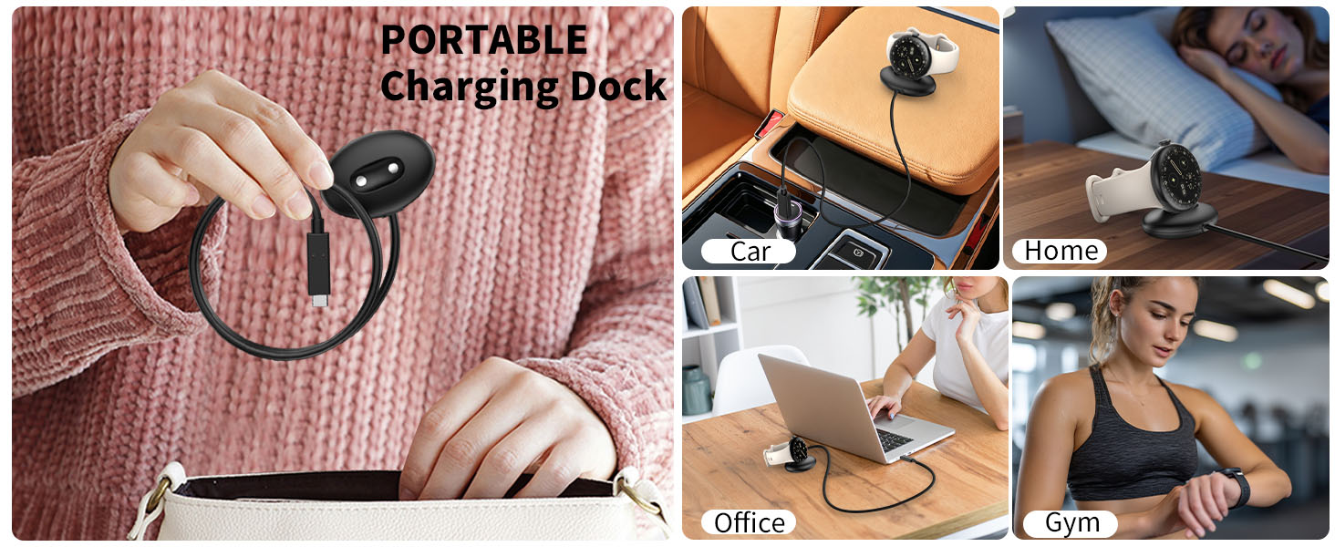 Charger for Pixel Watch 4 - Replacement Charging Dock Cable for Google Pixel Watch 4 41mm 45mm