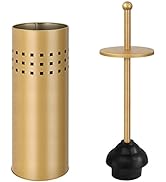 Blue Donuts Toilet Plunger with Holder for Bathroom, Multi Drain Suitable Also for Bathtubs, Quic...