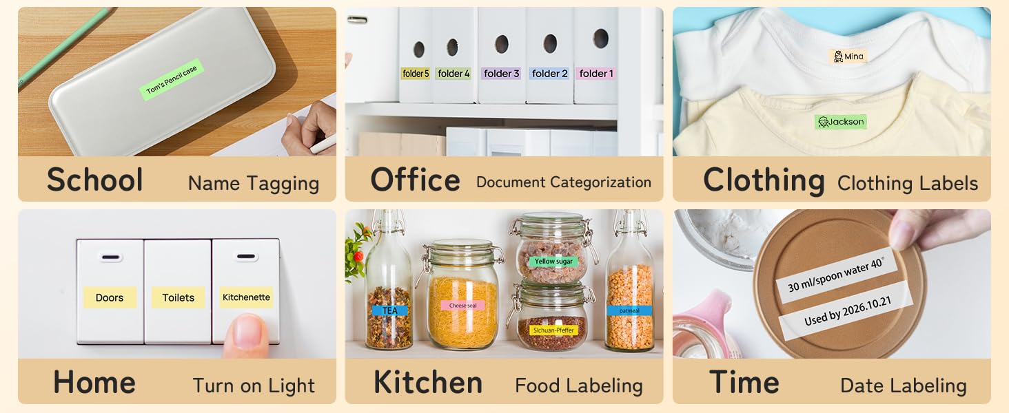 Mini Label Maker for Home, Kitchen, Organization, Office