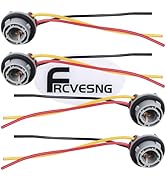 FRCVESNG 1157 LED Bulb Socket Plug, Car Turn Signal Brake Light Tail Light Base Plug Connector wi...