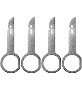 4Pcs Car Radio Removal Tool Set, Universal Pin Stereo Hooks Keys, Compatible with for all kinds o...