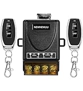 NEWNEWLIU AC110V Wireless Light Switch and Receiver kit,AC110V/120V/240V/30A Relay RF Remote Cont...