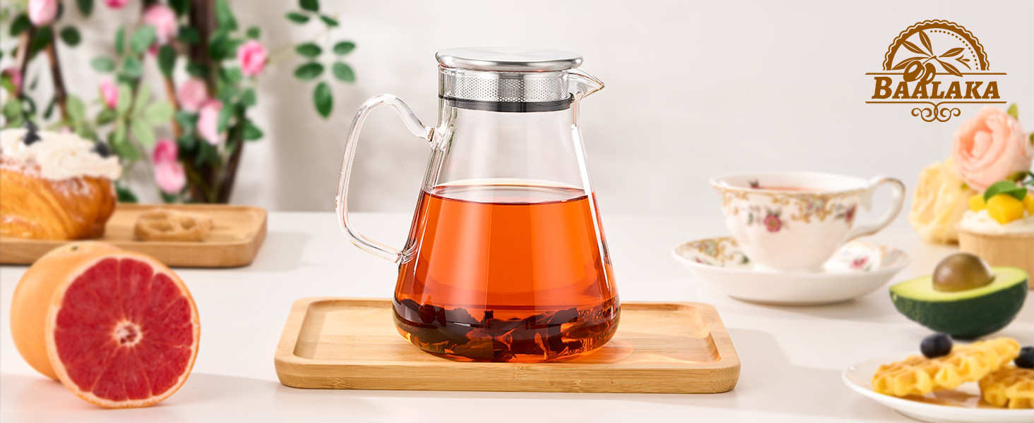One-Touch Tea Maker, 2-in-1 Teapot and Kettle with Stainless Steel