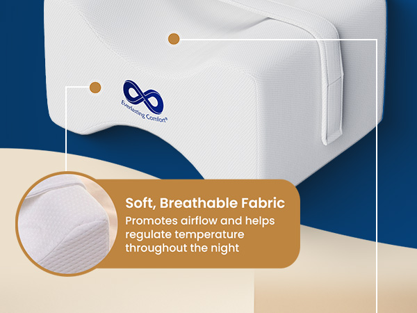 Memory Foam Knee Pillow Side Sciatica Pain Relief Pillow Support Leg Alignment Back Hip