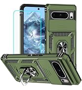 HNHYGETE for Pixel 8 Pro Case with Screen Protector: [Military Grade 20ft. Drop Tested] Slide Cam...
