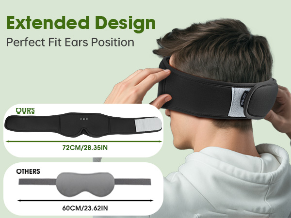 bamboo sleep eye mask bluetooth headphone for sleep