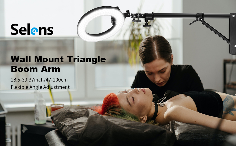 wall mount triangle boom arm