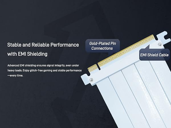 LetLinkSo Gen4 PCIe 4.0 Riser Cable x16 Flexible Extension 90 Angle Adapter fishtail for vertical