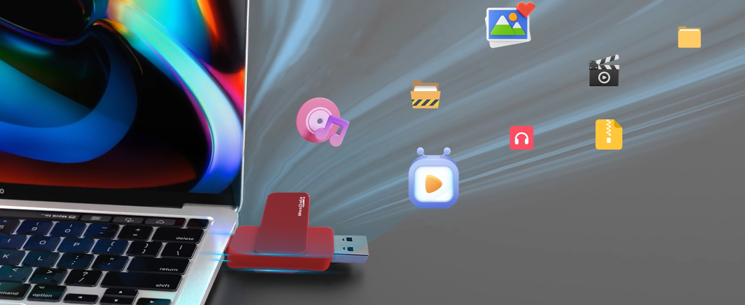 USB C flash drive 32GB-red-16