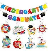 FYSUIMU Graduation Cruise Kindergarten Decorations Graduate Hanging Banner Garland Congrats Grad ...