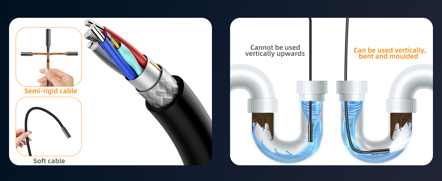 Semi-rigid cable