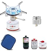 Backpacking Stove Portable Camping Stove Burner, Caudblor Small Backpack Stoves with Butane Adapt...