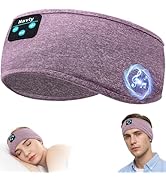 Navly Bluetooth Headband Headphones, Ultra-Long Play Time Sleeping Headphones with Built-in HD Hi...