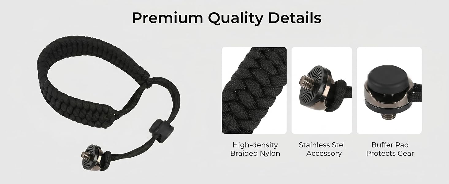  One-hand length adjust – Slides smoothly, fits any wrist tightness. No slip.