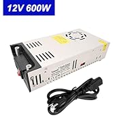 Yaheeda New Version Converter, 110V AC to 12V DC Converter Power Supply 12V 600W 50A DC Switch Tr...