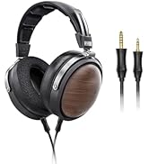 FiiO FT1 Closed-Back Over-Ear Nanowood Fiber Composite Diaphragm Wired Hi-Fi Headphones, Detachab...