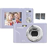 Andoer Portable Digital Camera 48MP 1080P 2.4-inch IPS Screen 16X Zoom Auto Focus Self-Timer 128G...
