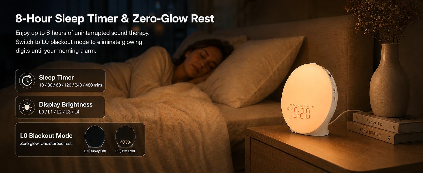 Sleep Sound Machine Alarm Clock