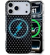EYZUTAK Magnetic for iPhone 17 Pro Max Case Compatible with MagSafe, Fashion Cute Polka Dot Phone...