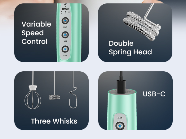 milk frothewand handheld rechargeable electric whisk drink mixer coffee hand mixer drink mixer