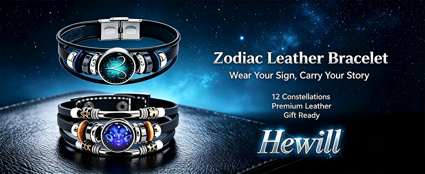 Hewill 2Pcs Constellations Bracelets