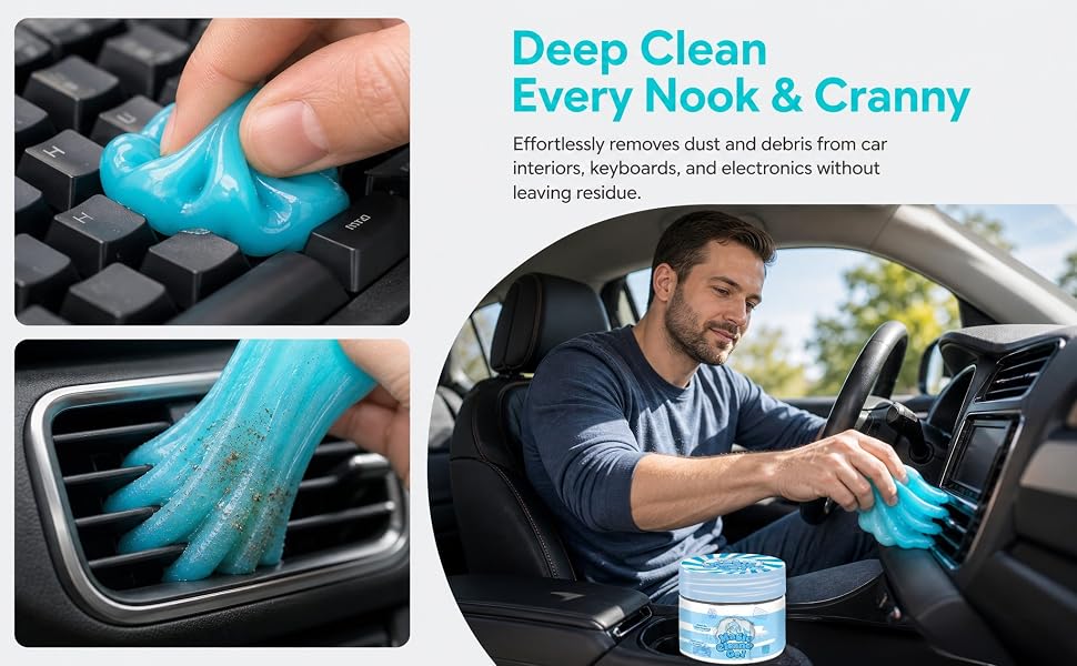 Scenarios where dust and debris can be easily removed without leaving any residue