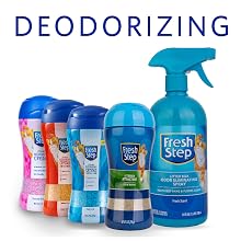 Collection of cat litter deodorizing products