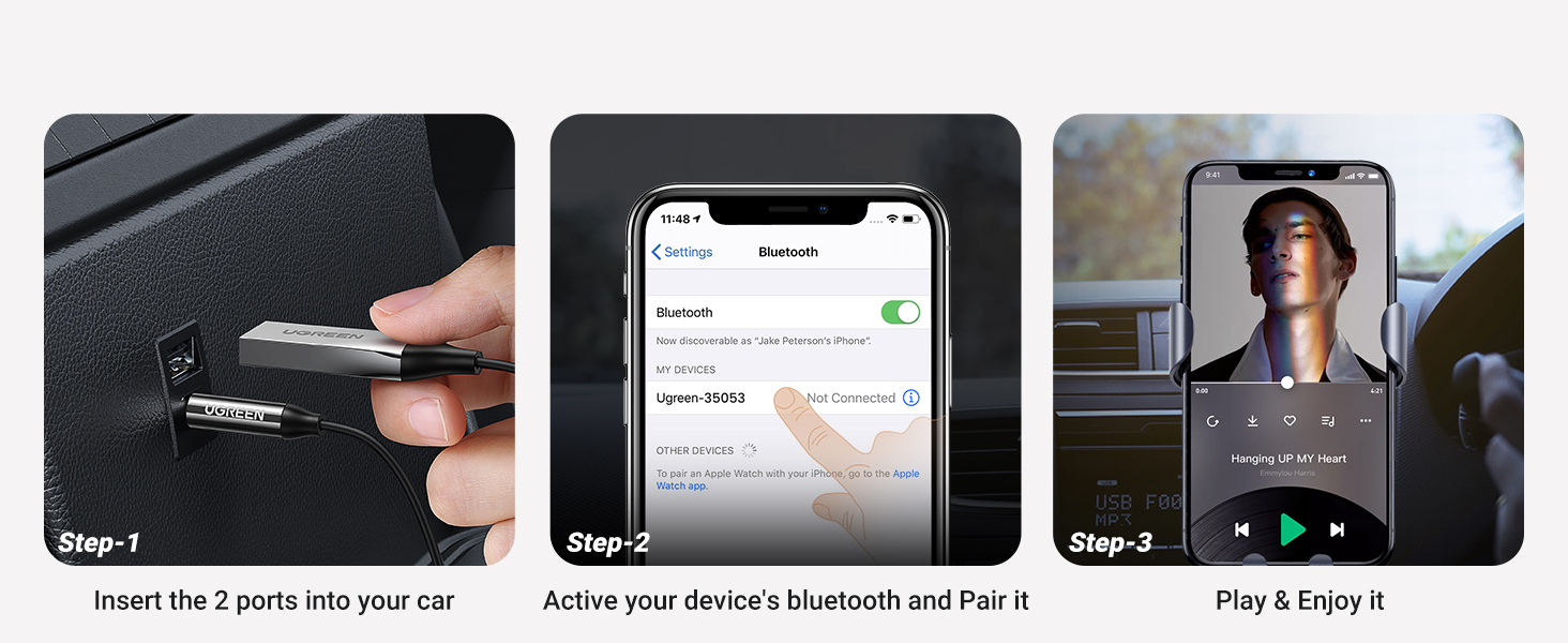 Aux to Bluetooth 5.3 Adapter