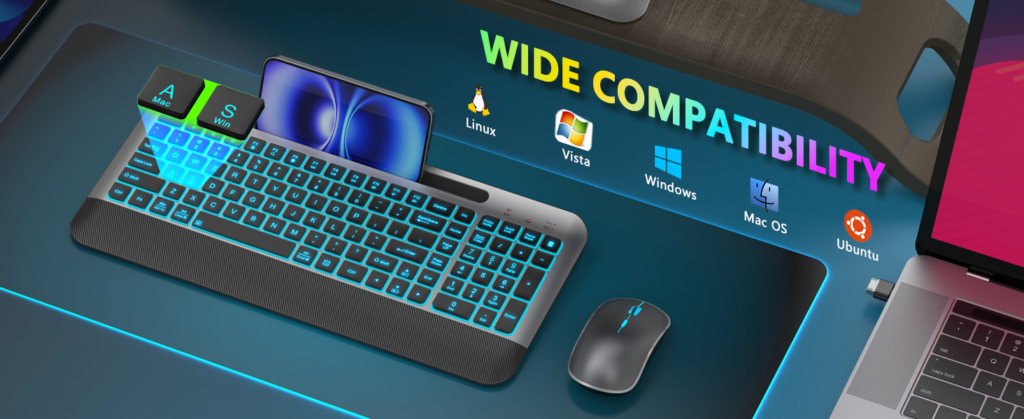 Dual-system wireless keyboard