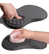 Armanza Ergonomic Joint Wrist Support Mouse Pad with Memory Foam Cushion Massage Bump, Carpal Tun...