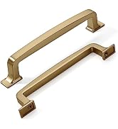 khtumeware 10 Pack 5 Inch Champagne Bronze Cabinet Pulls Warm Brass Drawer Pulls Kitchen Cabinet ...