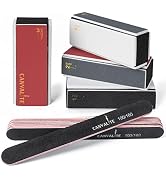 Canvalite Nail Buffer for Natural Nails, All in One 4 Way Nail Buffer Block That Shapes, Files, S...
