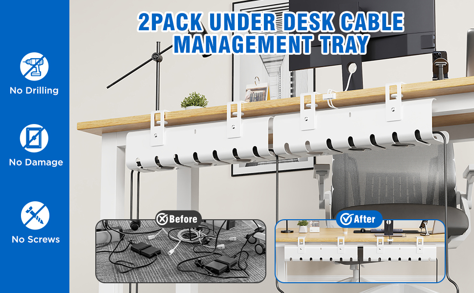 under desk cable management