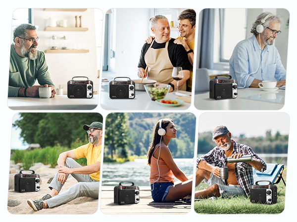 am fm radio plug in wall