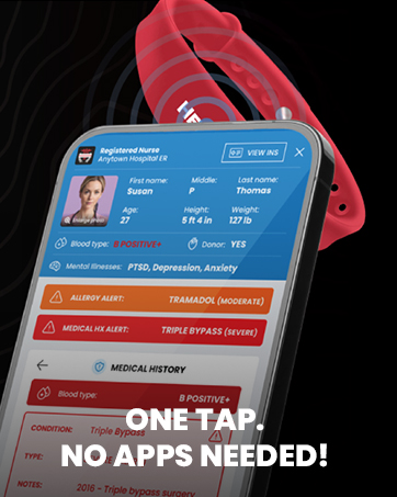 Hero Link Medical and Wellness ID Bracelet and Profile